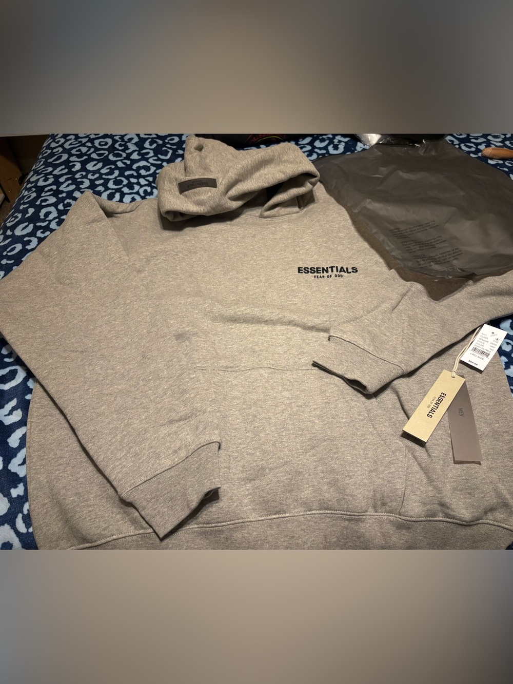 Fear of God Essentials Pullover Hoodie in Light Taupe